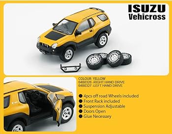 ミニ四駆 いすゞビークロスイエロー Amazon | BM CREATIONS 1/64 いすゞ ビークロス 1997-2001